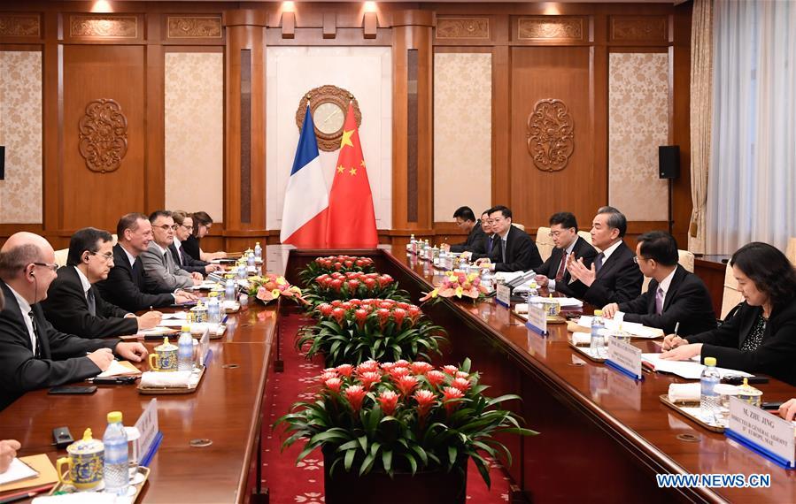 CHINA-BEIJING-WANG YI-FRANCE-CONSULTATION (CN)