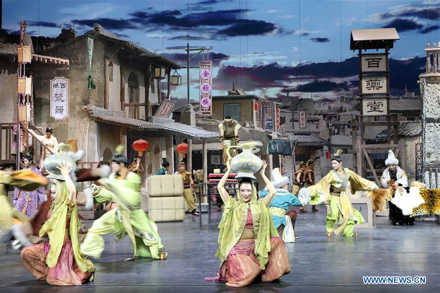 CHINA-GANSU-ZHANGYE-HISTORICAL STAGE DRAMA (CN)