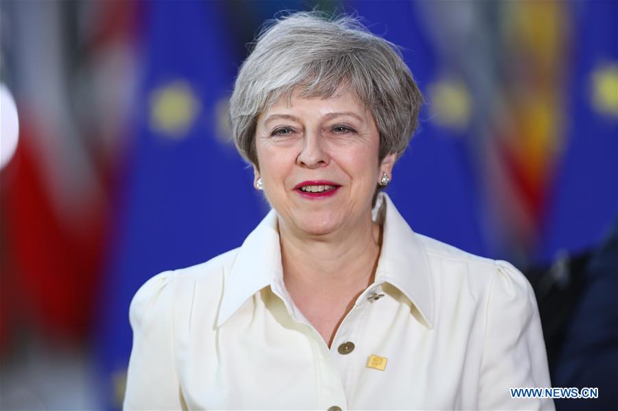 (PORTRAITS)BELGIUM-BRUSSELS-THERESA MAY