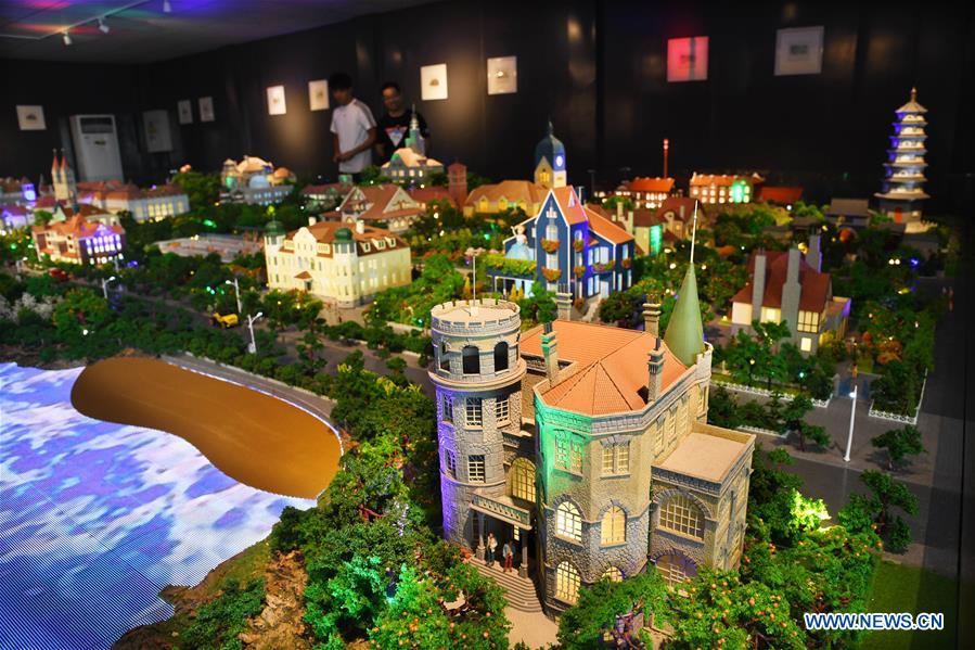 CHINA-SHANDONG-QINGDAO-ANCIENT BUILDINGS-MINI-MODELS-EXHIBITION (CN)