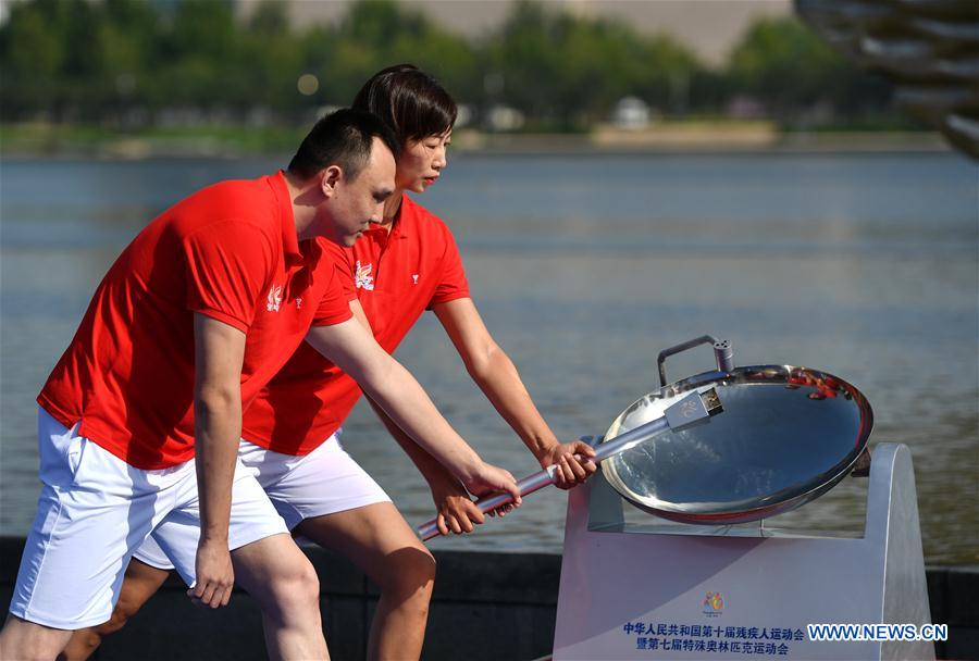 (SP)CHINA-TIANJIN-NATIONAL GAMES FOR PERSONS WITH DISABILITIES-TORCH RELAY (CN)