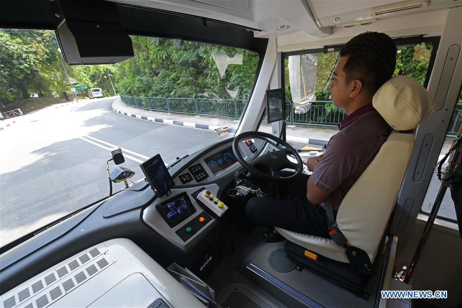 SINGAPORE-TRANSPORT-AUTONOMOUS SHUTTLE-PUBLIC TRIAL