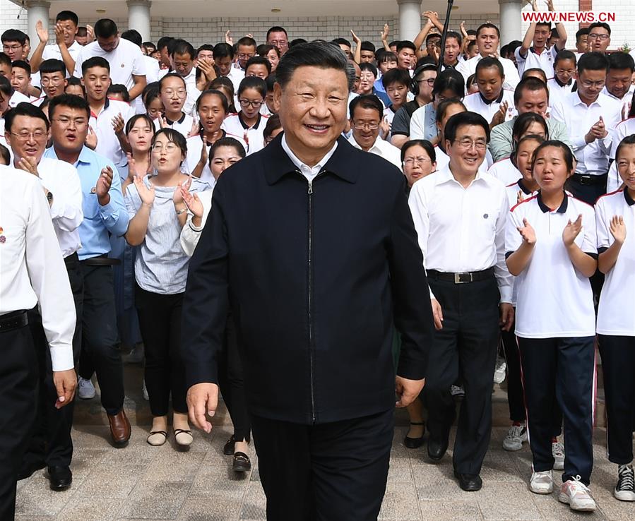 CHINA-GANSU-XI JINPING-BAILIE SCHOOL-INSPECTION (CN)