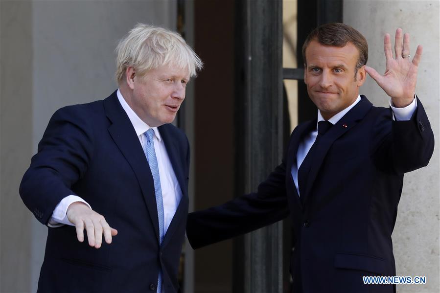 FRANCE-PARIS-BRITISH PM-BORIS JOHNSON-VISIT