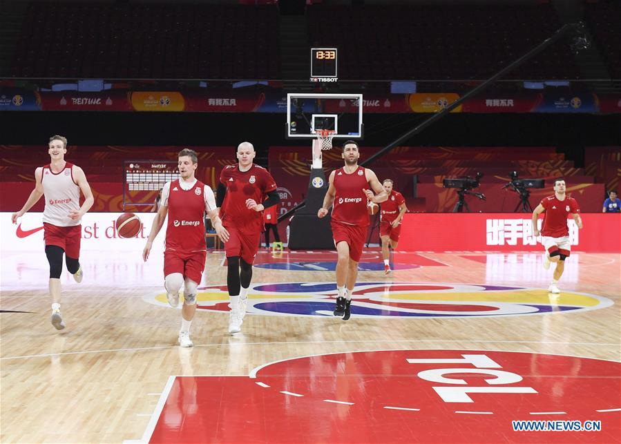 (SP)CHINA-BEIJING-BASKETBALL-FIBA WORLD CUP-POLAND-TRAINING SESSION (CN)