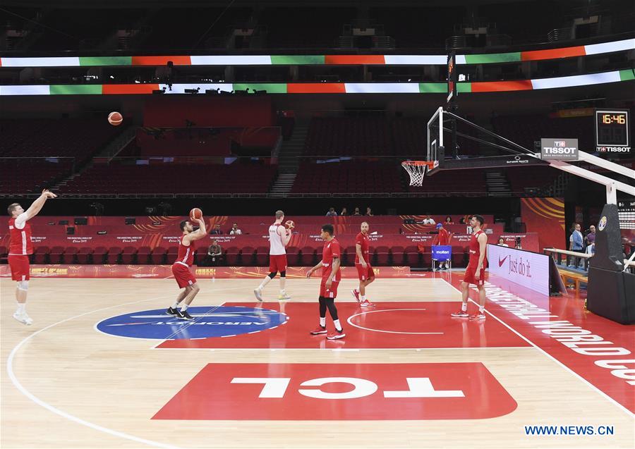 (SP)CHINA-BEIJING-BASKETBALL-FIBA WORLD CUP-POLAND-TRAINING SESSION (CN)