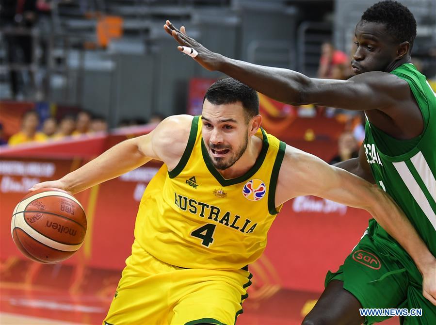 (SP)CHINA-DONGGUAN-BASKETBALL-FIBA WORLD CUP-GROUP H-AUSTRALIA VS SENEGAL (CN)