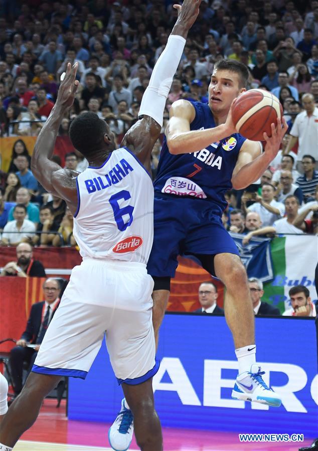 (SP)CHINA-FOSHAN-BASKETBALL-FIBA WORLD CUP-GROUP D- ITALY VS SERBIA (CN)