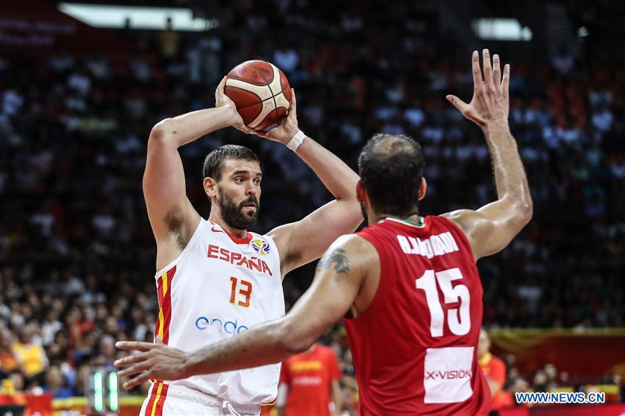 (SP)CHINA-GUANGZHOU-BASKETBALL-FIBA WORLD CUP-GROUP C-ESP VS IRI(CN)