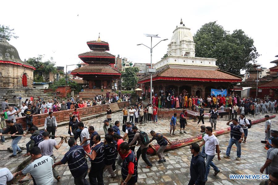 NEPAL-KATHMANDU-INDRAJATRA FESTIVAL-PREPARATION