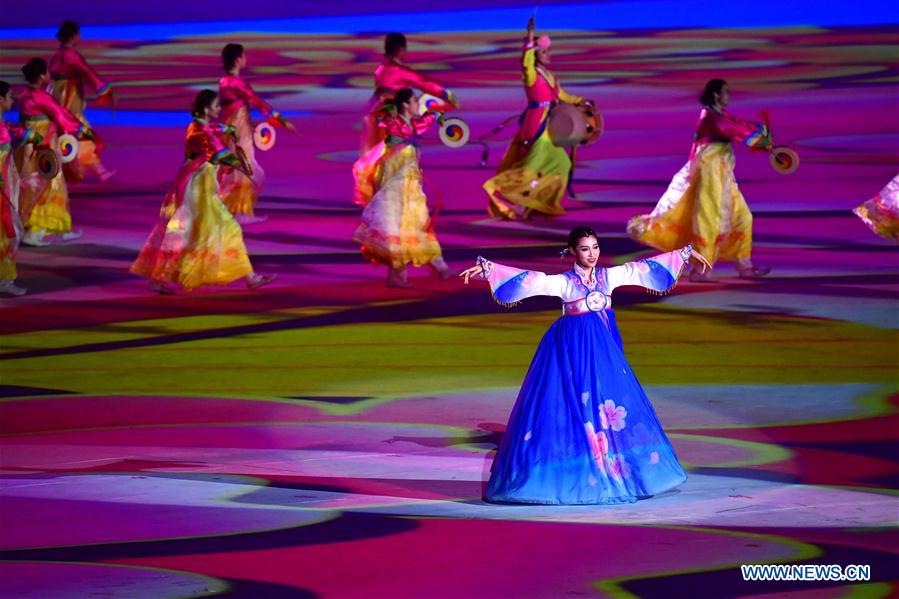 (SP)CHINA-ZHENGZHOU-NATIONAL TRADITIONAL GAMES OF ETHNIC MINORITIES-OPENING CEREMONY (CN)