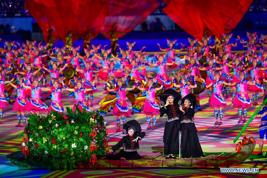 (SP)CHINA-ZHENGZHOU-NATIONAL TRADITIONAL GAMES OF ETHNIC MINORITIES-OPENING CEREMONY (CN)