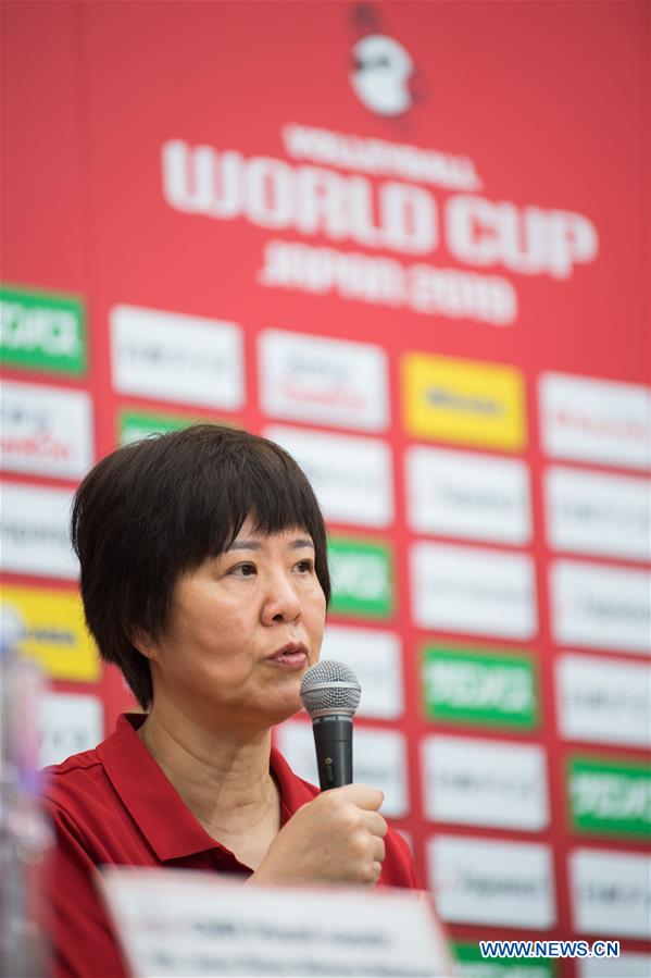 (SP)JAPAN-YOKOHAMA-VOLLEYBALL-WOMEN'S WORLD CUP-PRESS CONFERENCE