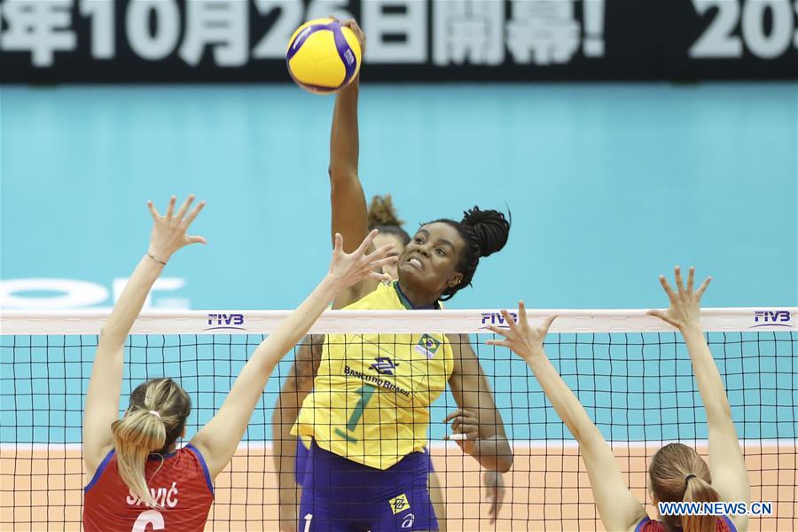 (SP)JAPAN-HAMAMATSU-VOLLEYBALL-WOMEN'S WORLD CUP-SERBIA VS BRAZIL