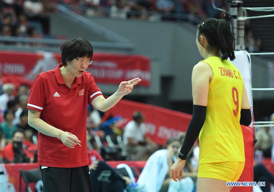 (SP)JAPAN-OSAKA-VOLLEYBALL-WOMEN'S WORLD CUP-CHN VS SRB