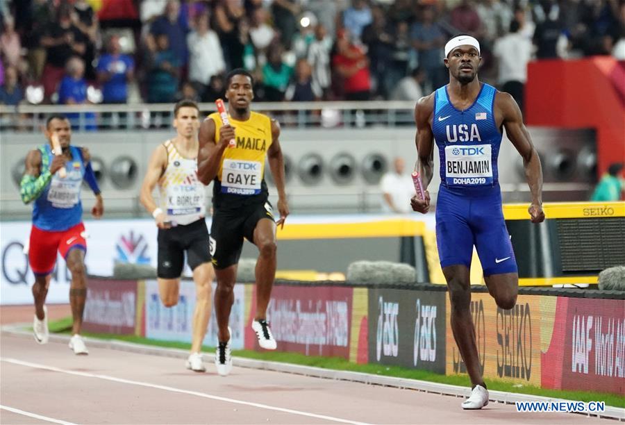 (SP)QATAR-DOHA-ATHLETICS-IAAF WORLD CHAMPIONSHIPS-MEN'S 4X400M RELAY