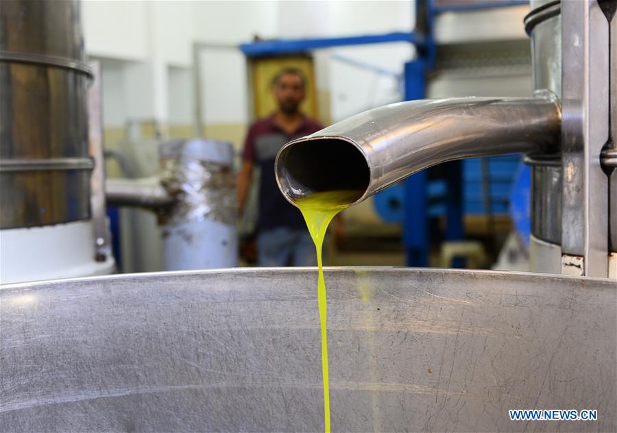 MIDEAST-GAZA-OLIVE MILL