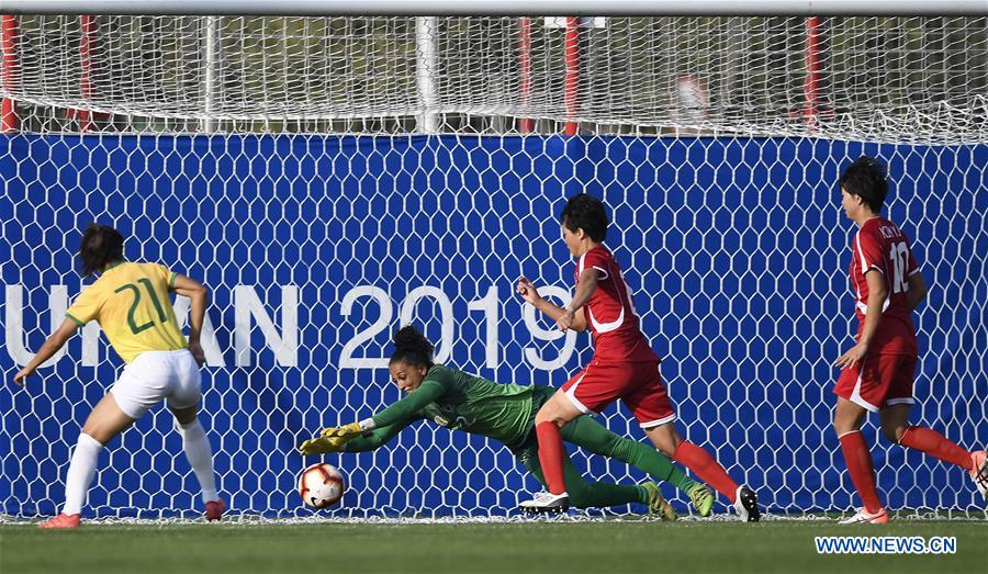 (SP)CHINA-WUHAN-7TH MILITARY WORLD GAMES-FOOTBALL