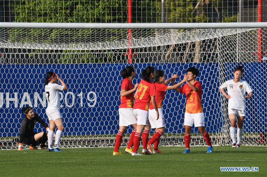 (SP)CHINA-WUHAN-7TH MILITARY WORLD GAMES-FOOTBALL