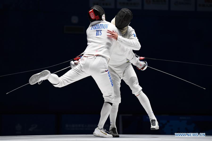 (SP)CHINA-WUHAN-7TH MILITARY WORLD GAMES-FENCING-MEN'S INDIVIDUAL EPEE(CN)