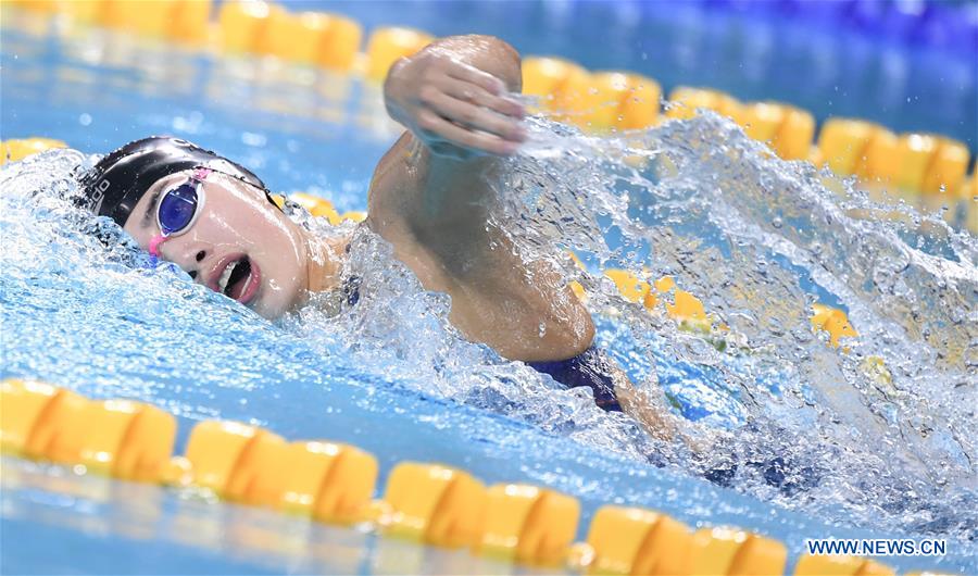 (SP)CHINA-WUHAN-7TH MILITARY WORLD GAMES-SWIMMING-WOMEN 4×200M FREESTYLE RELAY