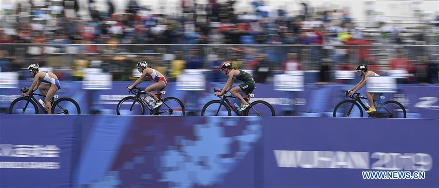 (SP)CHINA-WUHAN-7TH MILITARY WORLD GAMES-TRIATHLON