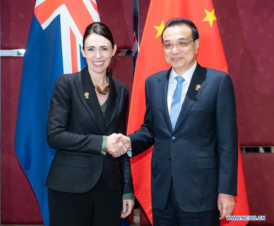 THAILAND-BANGKOK-CHINA-NEW ZEALAND-LI KEQIANG-JACINDA ARDERN-MEETING