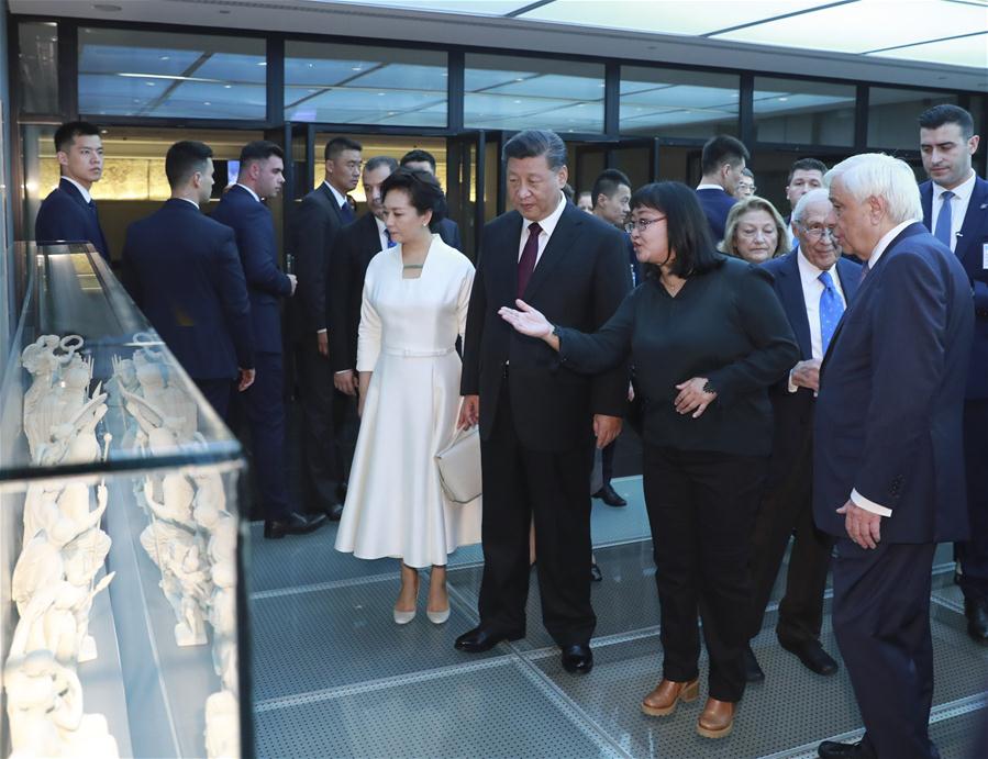 GREECE-ATHENS-XI JINPING-ACROPOLIS MUSEUM