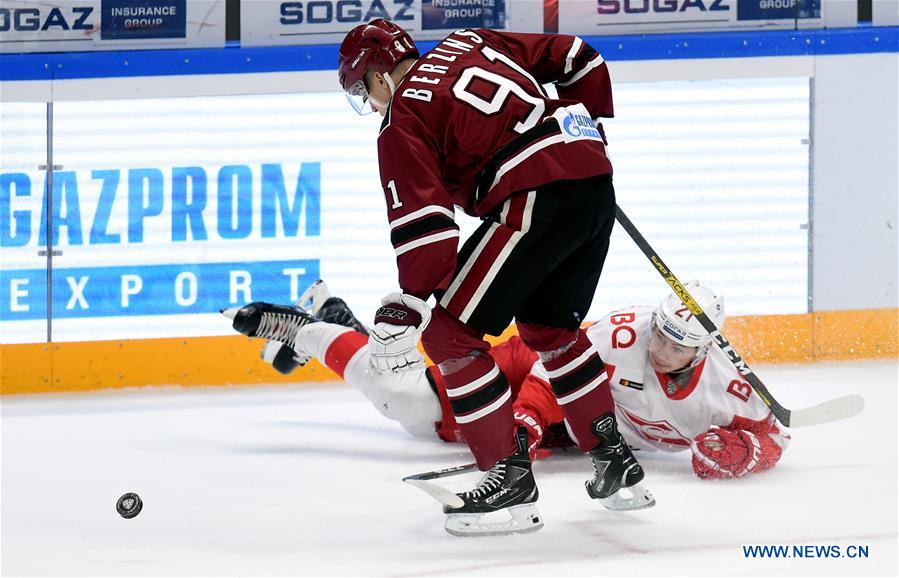 (SP)LATVIA-RIGA-ICE HOCKEY-KHL-RIGA DINAMO VS MOSCOW SPARTAK