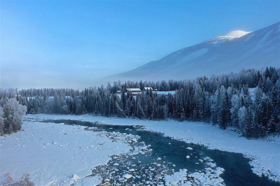 CHINA-XINJIANG-KANAS-WINTER SCENERY (CN)