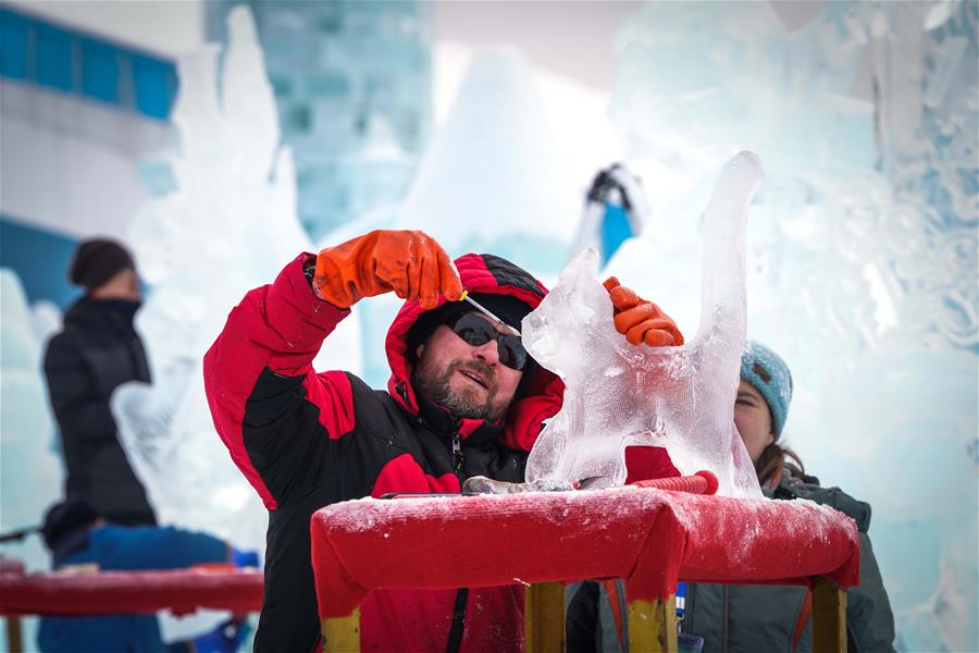 CHINA-HARBIN-ICE-SCULPTURE(CN)