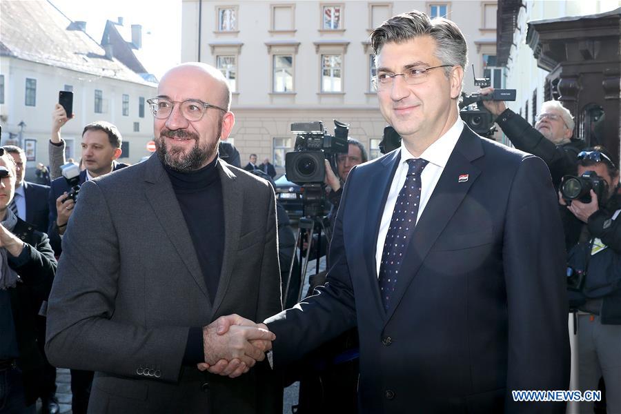 CROATIA-ZAGREB-EUROPEAN COUNCIL-PRESIDENT-VISIT