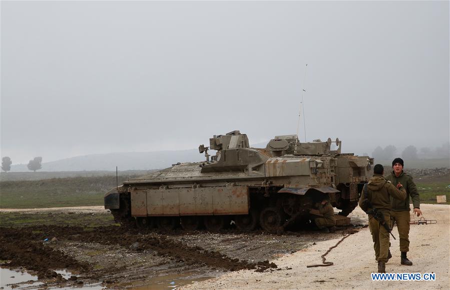 MIDEAST-GOLAN HEIGHTS-ISRAELI TROOPS