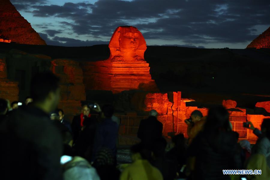 EGYPT-GIZA-PYRAMIDS-SPHINX-CHINA-SPRING FESTIVAL-CELEBRATION