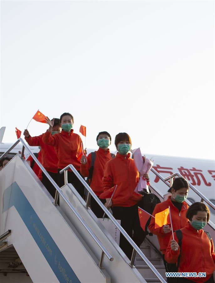 CHINA-JIANGXI-COVID-19-MEDICS-RETURN HOME-ARRIVAL (CN)