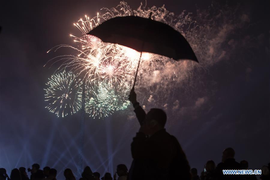 RUSSIA-MOSCOW-VICTORY DAY-FIREWORKS