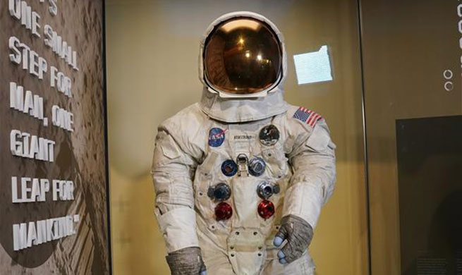 U.S. astronaut Neil Armstrong's Apollo 11 spacesuit back on display