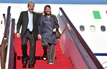 Italian PM Gentiloni arrives in Beijing to attend Belt and Road Forum