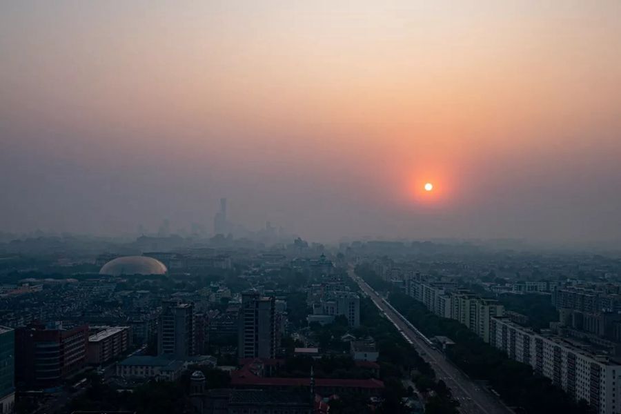 这就是今天早上的北京！