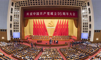 庆祝中国共产党成立95周年大会在京举行