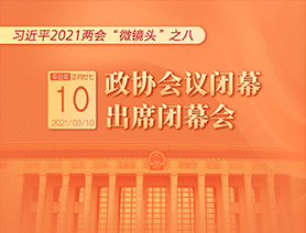 习近平2021两会“微镜头”之八：3月10日 政协会议闭幕，出席闭幕会